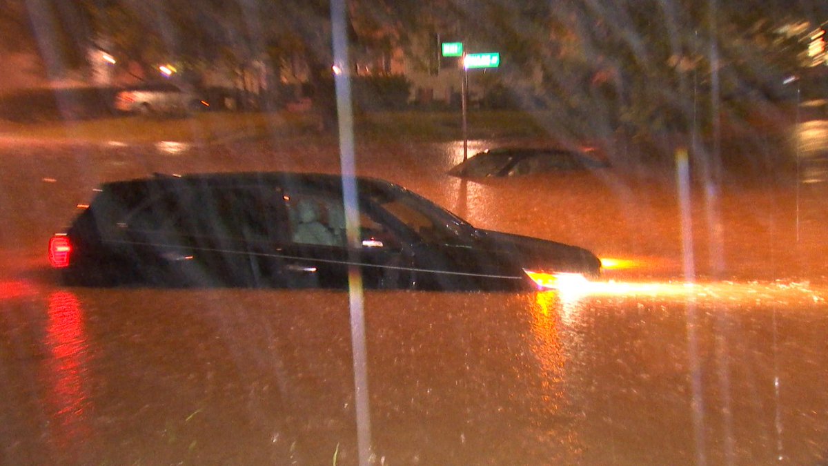 Ere's a look at flooding in the Linden area overnight.  Waters are receding, but Cleveland Ave remains CLOSED between Huy Rd & Northern Lights due to high water. 