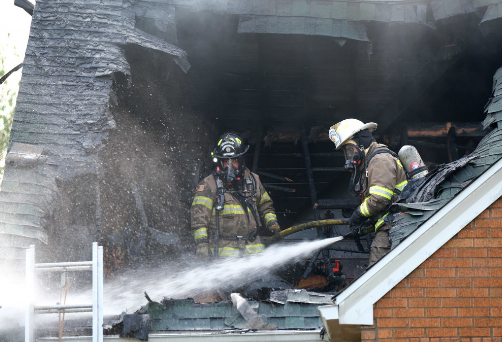 Oregon Fire is at the scene of a house fire in the 400 block of South Wheeling Street.