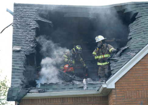Oregon Fire is at the scene of a house fire in the 400 block of South Wheeling Street.