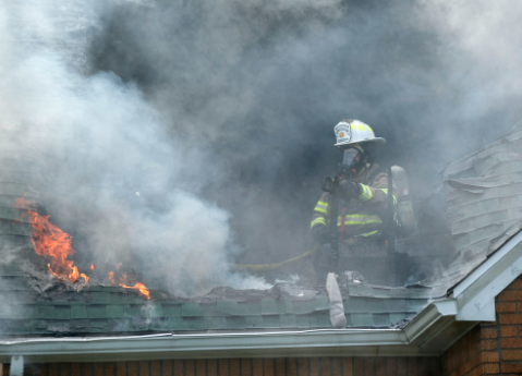 Oregon Fire is at the scene of a house fire in the 400 block of South Wheeling Street.