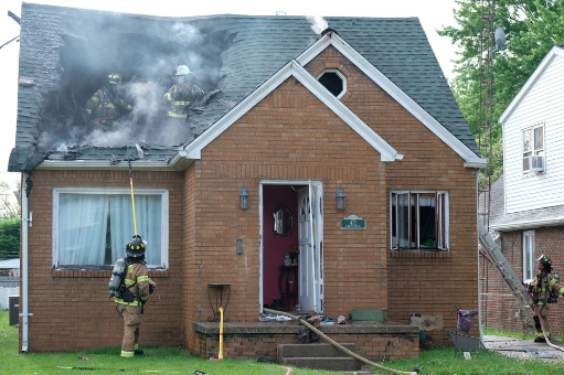 Oregon Fire is at the scene of a house fire in the 400 block of South Wheeling Street.