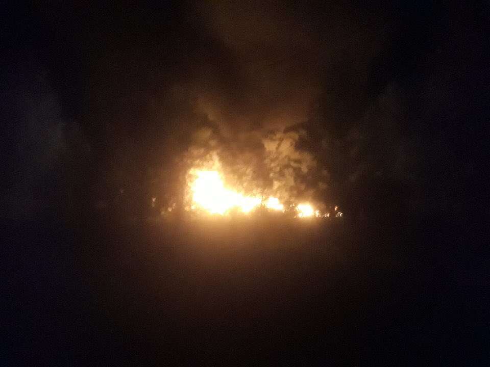 Detached garage and mobile home used for storage catch fire on Laurie St in Williamsburg, OH. Neighbors say entire woods was engulfed in flames. No one hurt, all residents are ok.