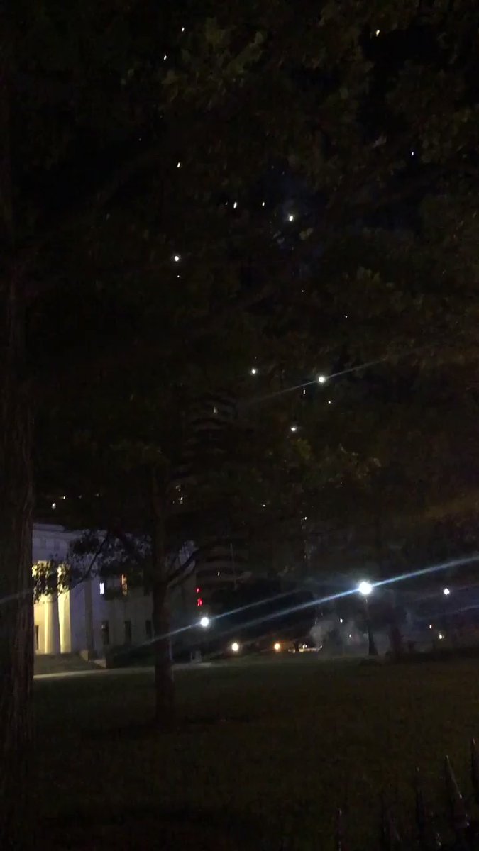 10:47 - fireworks are   being set off on the statehouse lawn. People still blocking High St