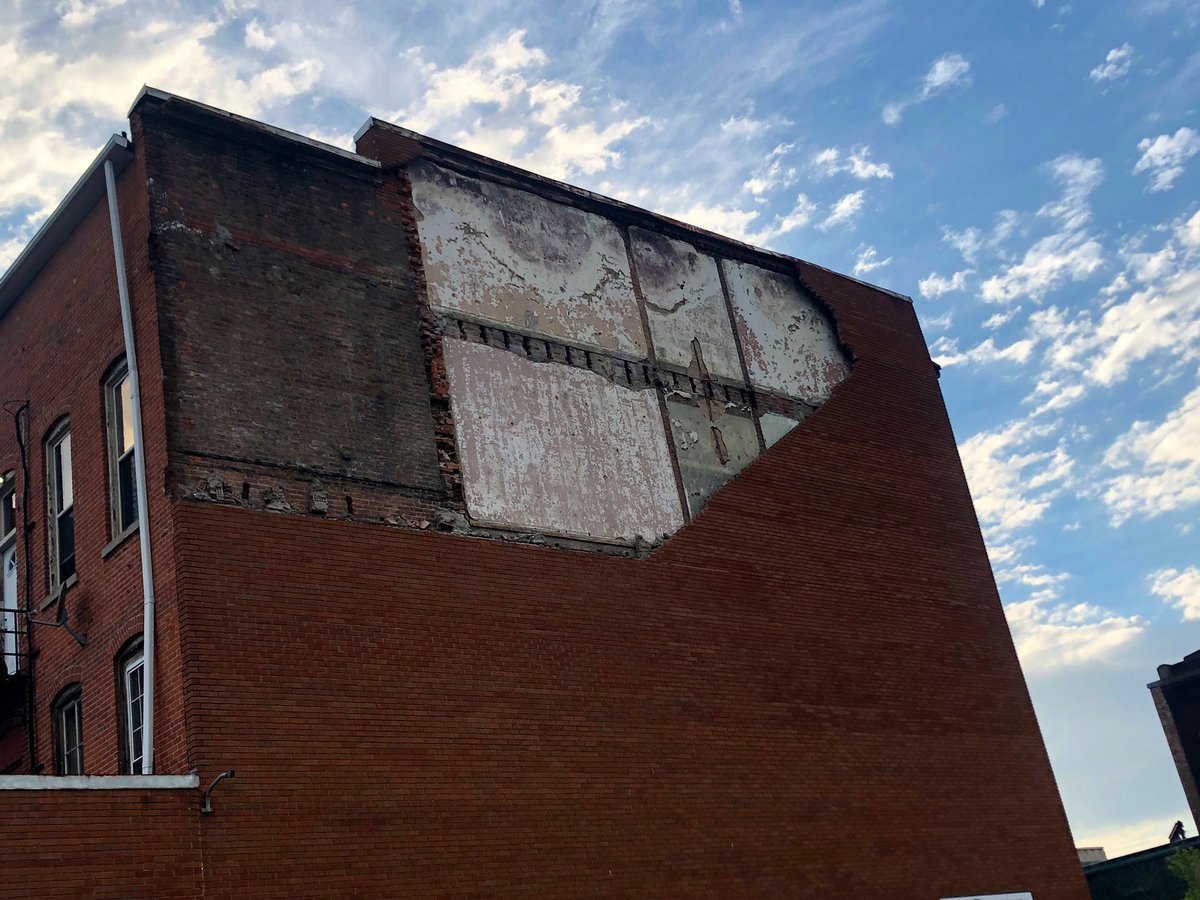 A car got crushed by bricks as a storm blew through Marion.  A brave woman was there to help.  She just happened to own a nearby store.  The name Brave Woman Boutique, of course.   @JessiStarkey shares the story