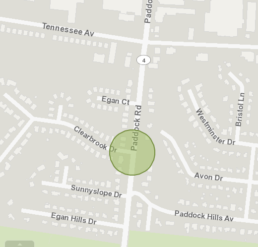 Hazard in the intersection of Paddock and Clearbrook in Bond Hill an unattended car has rolled into the intersection 