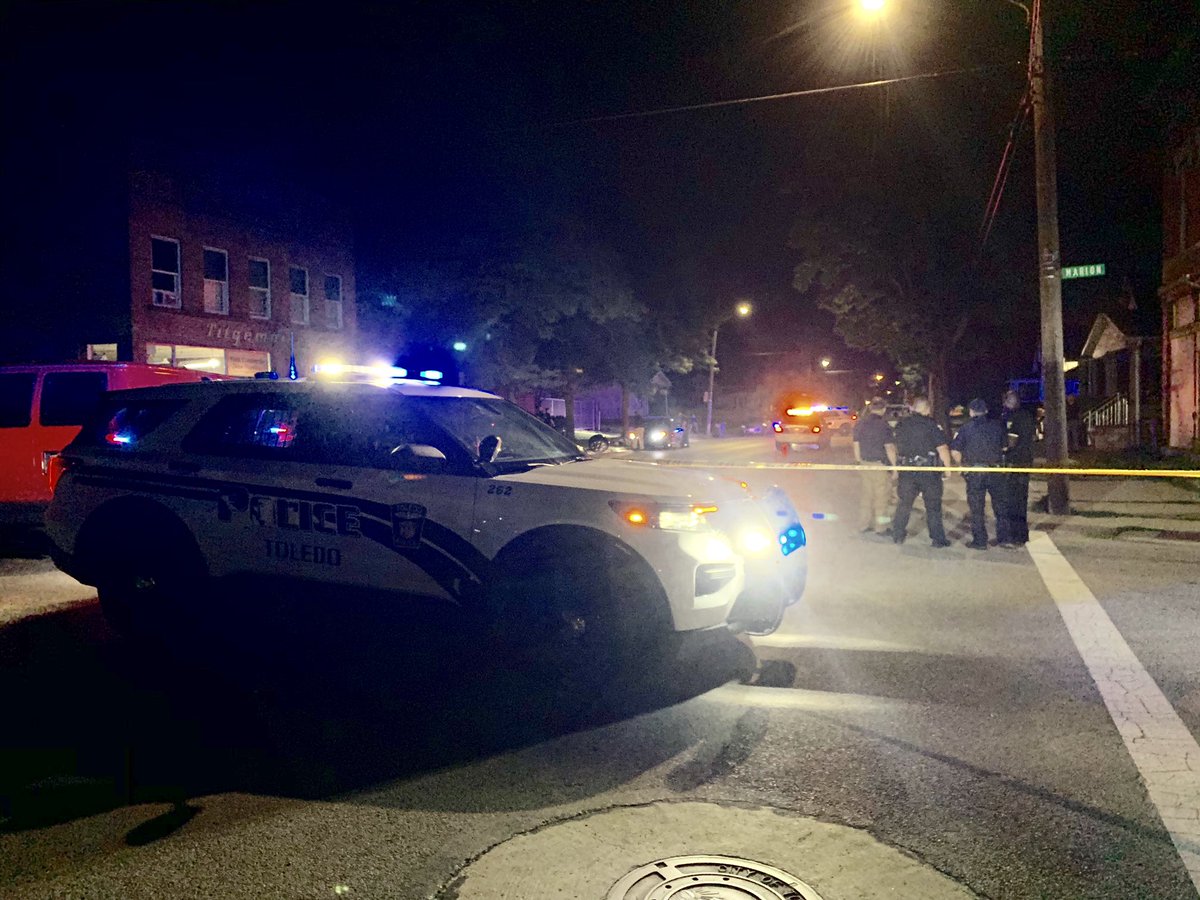Toledo Police investigating two separate homicides this morning. One woman shot and killed on Western near Marion. One man shot and killed  near Airport and Byrne. Not clear if shooting are related