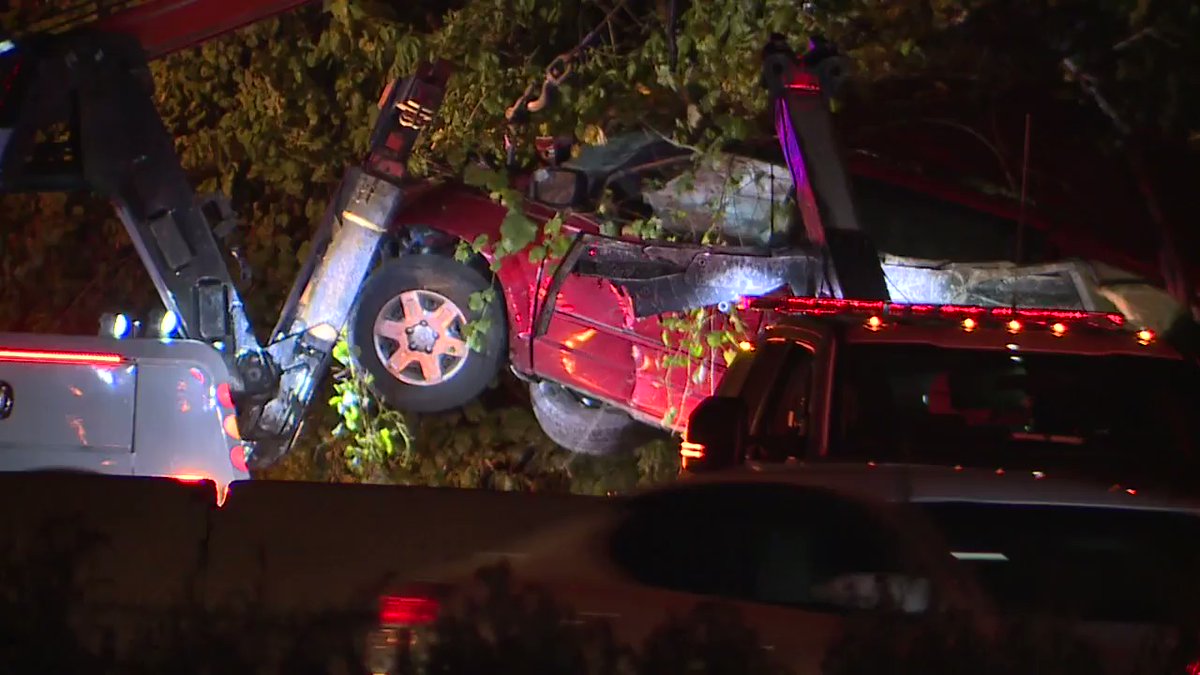 Car involved in fatal crash has been removed from woods. Rt. 8 SB is closed beginning at Howe Rd. 