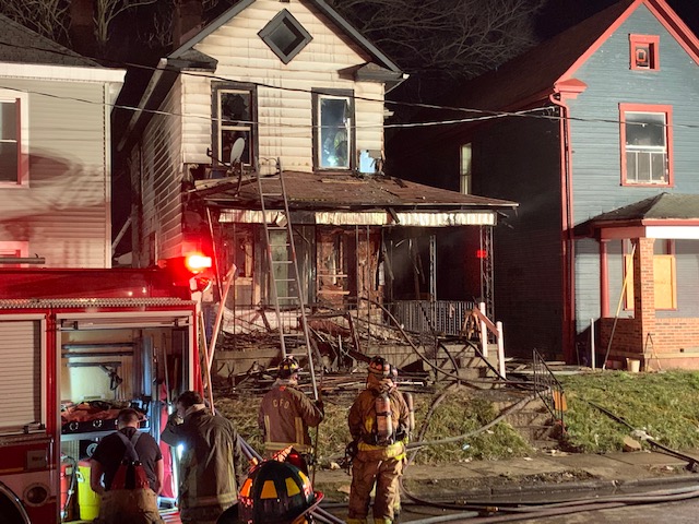 Investigators are working to determine what caused this home in the Hilltop to catch fire early Thursday. No one was hurt