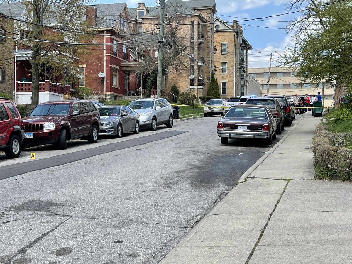 Police are on scene of a shooting at Maplewood Avenue. No information as of right now, but investigators are here. Several bullet casings can be seen on the ground.