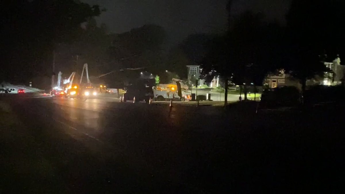 In Anderson Twp after a car hit, killed a man.  HCSO says around 11pm Jee Han Park was walking in bike lane on Beechmont Ave. w husband when a woman driving crossed the center lane, hit Park.  Driver crashed into pole, taken to hospital.Crews still working
