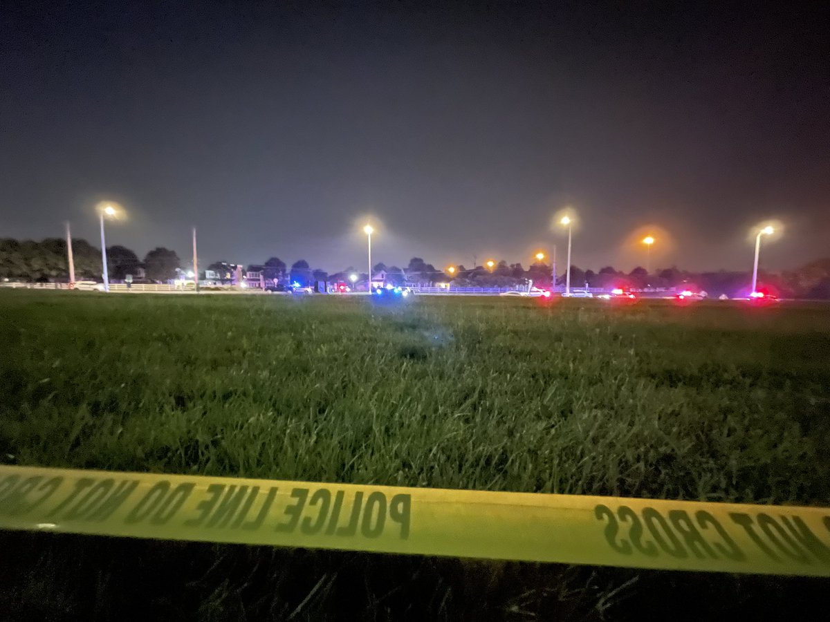 Police are setting up a perimeter around the scene.   Cruisers are parked in a neighborhood off Worthington-Galena Rd. and lining the road. It's unclear where exactly the shooting happened