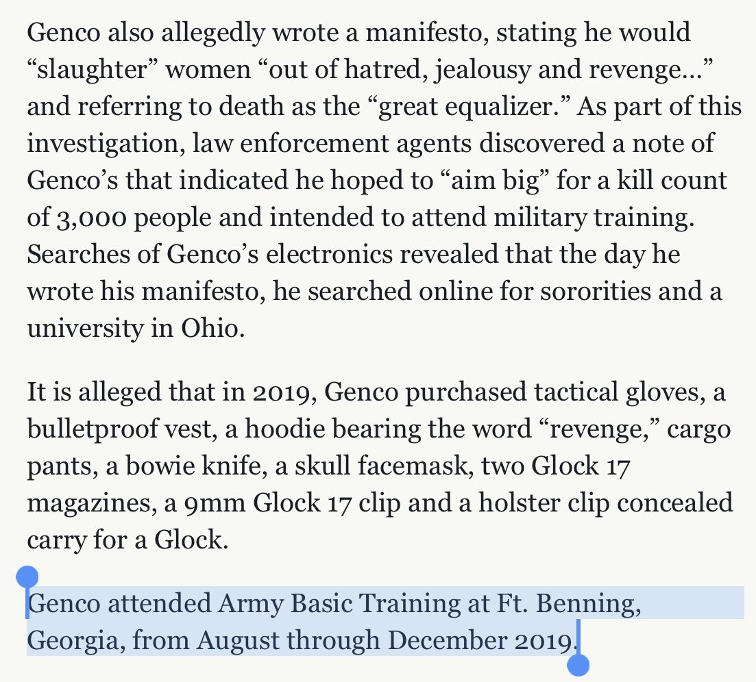 An incel with a machine gun planned a mass shooting of women in sororities at an Ohio university
