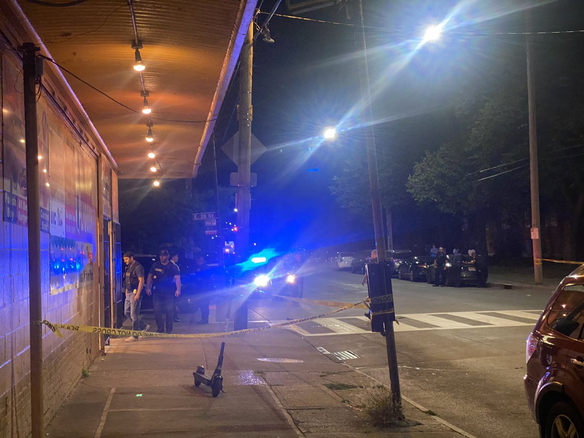 Cleveland Police tell at least four people were shot at a liquor store on E 28th & Cedar. Possibly a drive by shooting. 