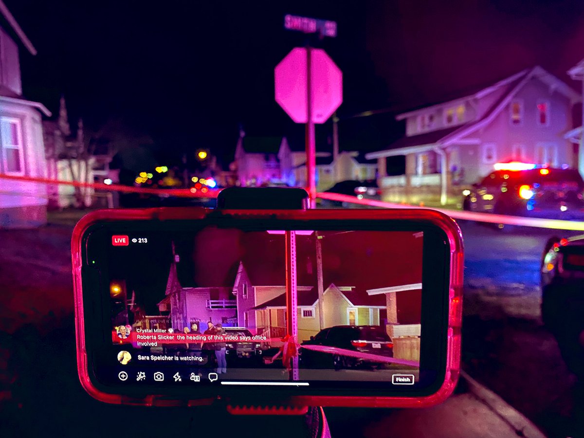 Scene of a shooting in the 2300 block of 10th St. SW in Canton.   Initial reports are that an officer was involved in the shooting in some capacity