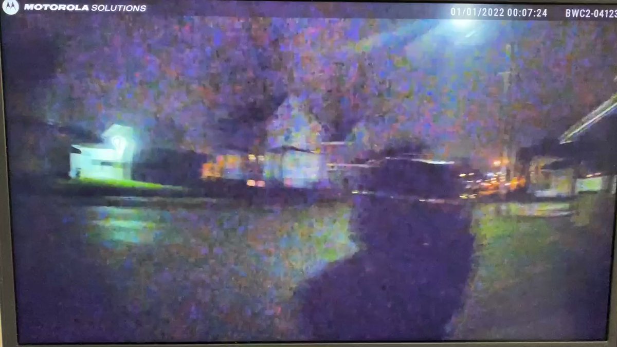 Canton Ohio *potentially disturbing* Body camera footage shows a Canton police officer fatally shooting a man right after midnight on 1/1. The suspect can be heard firing dozens of shots, reportedly into the air, before the officer shot him