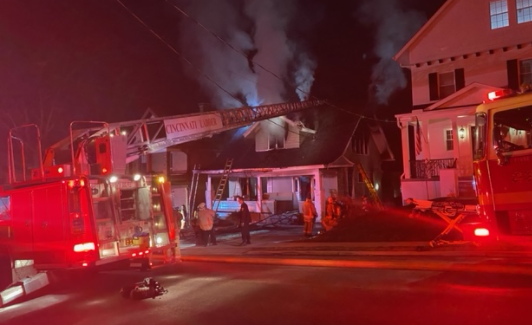 Cincinnati fire crews on scene of house fire on Outlook Avenue in Hyde Park 