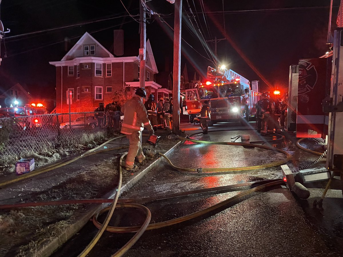 Cincinnati Fire Companies responded with three alarms to a structure fire at 267 Bodman Ave., Companies battle the cold freezing temperatures to extinguish the fire the exposed two buildings at this location 