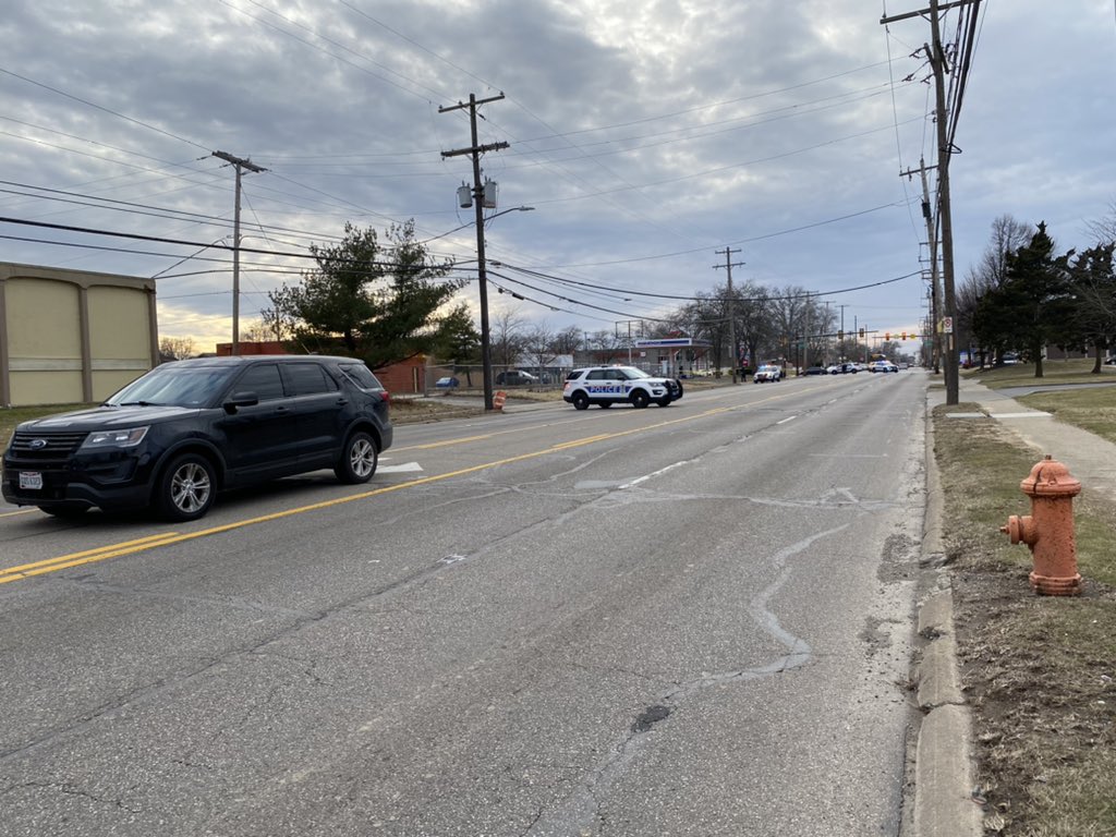 Scene of an officer-involved shooting on E. Livingston Ave. 