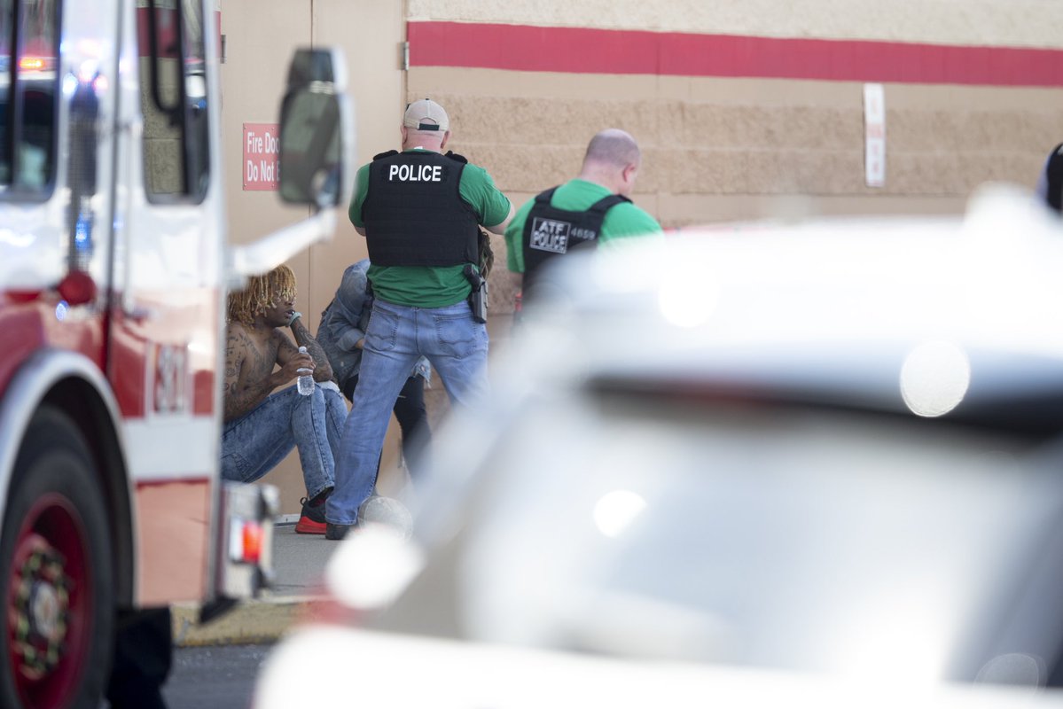 Current scene at Target in Oakley where police are responding to a shooting