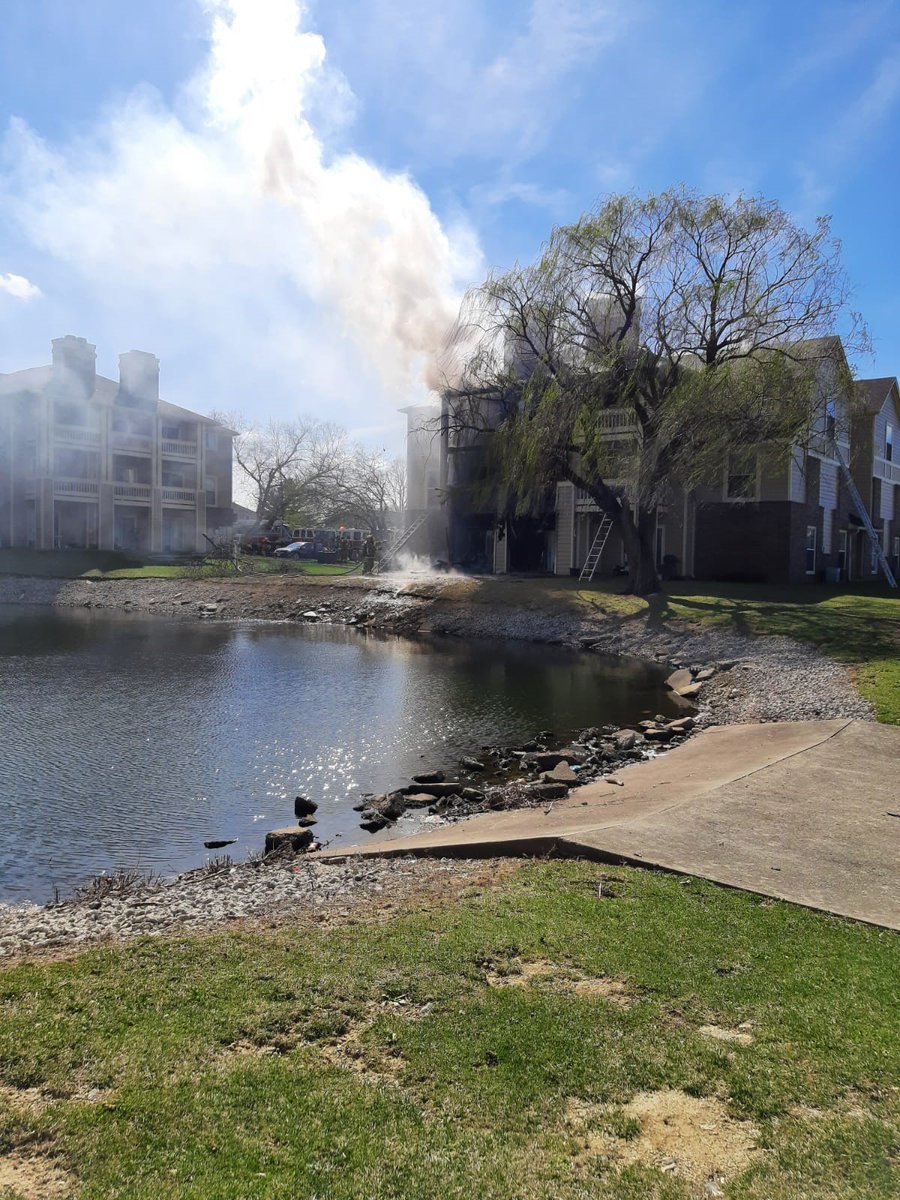 Firefighters are at a 2-alarm fire at Union Station apartments