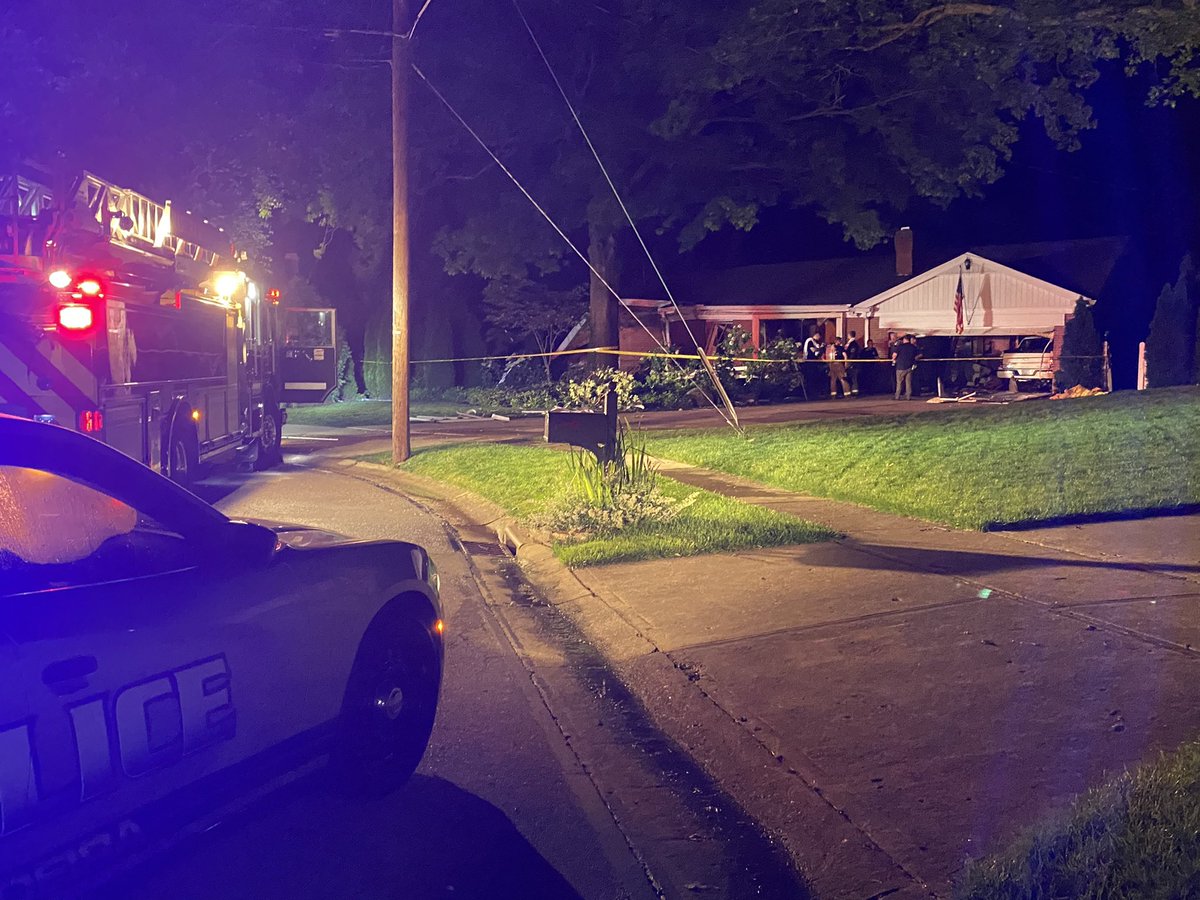 Scene of a home explosion in Madeira.