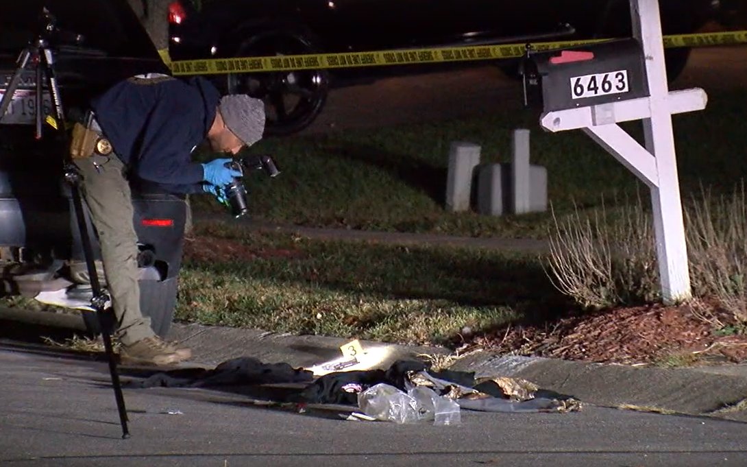 Here's a look at the crime scene where Hamilton police officers shot and killed a murder suspect involved in a previous fatal shooting Saturday night. Police located that suspect around 8 p.m., and he pulled a gun and was shot