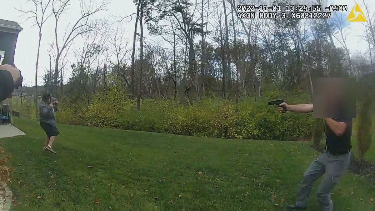 Miami Twp. Police release body cam video of an officer shooting a man accused of fatally stabbing his mother