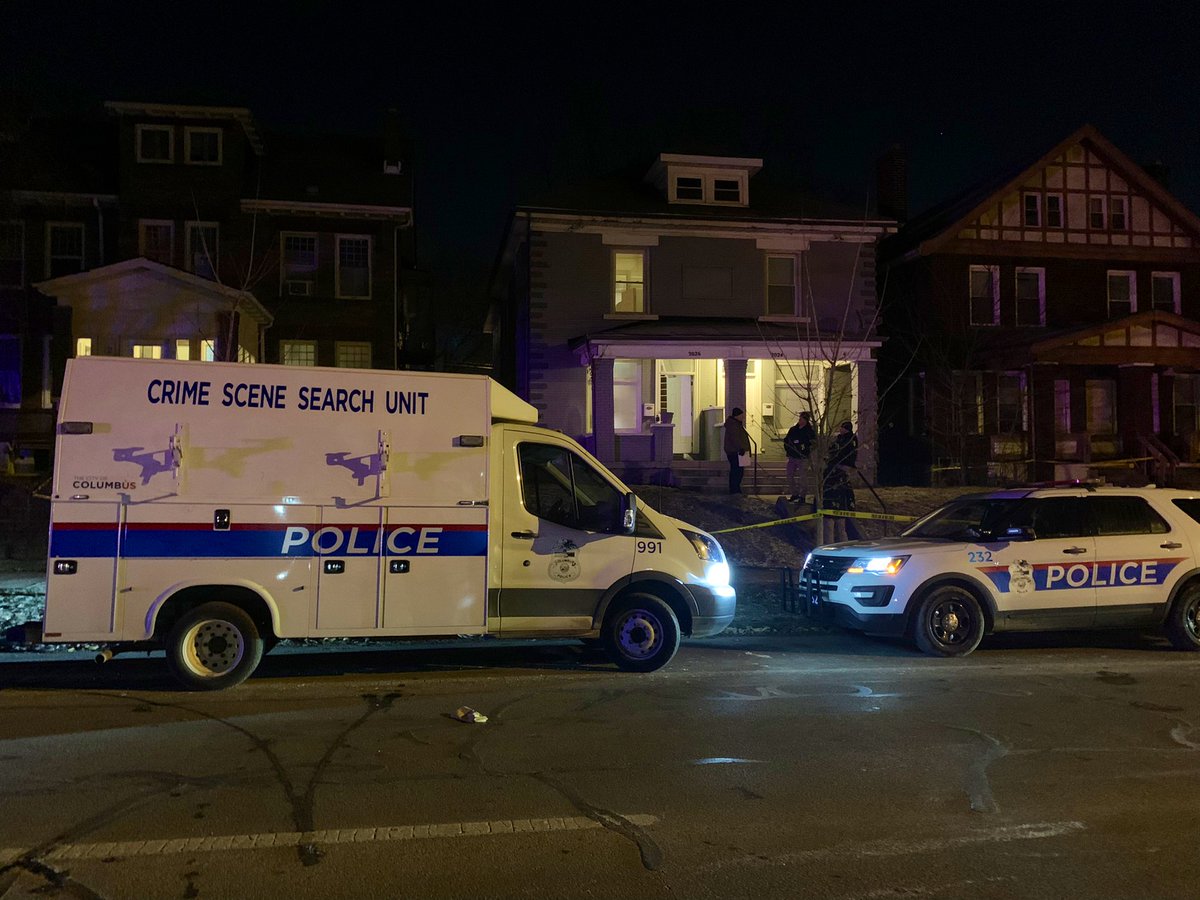 3 people have been hurt in a shooting at an Airbnb near Ohio State's campus, police said.  2 people are in critical condition.  @ColumbusPolice officers continue gathering evidence.   No names released.  No suspect information yet.