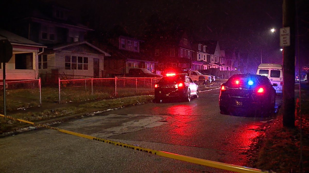 Cleveland police investigating the shooting death of a man in a front yard of a home on East 108th just south of St. Clair. EMS pronounced on scene