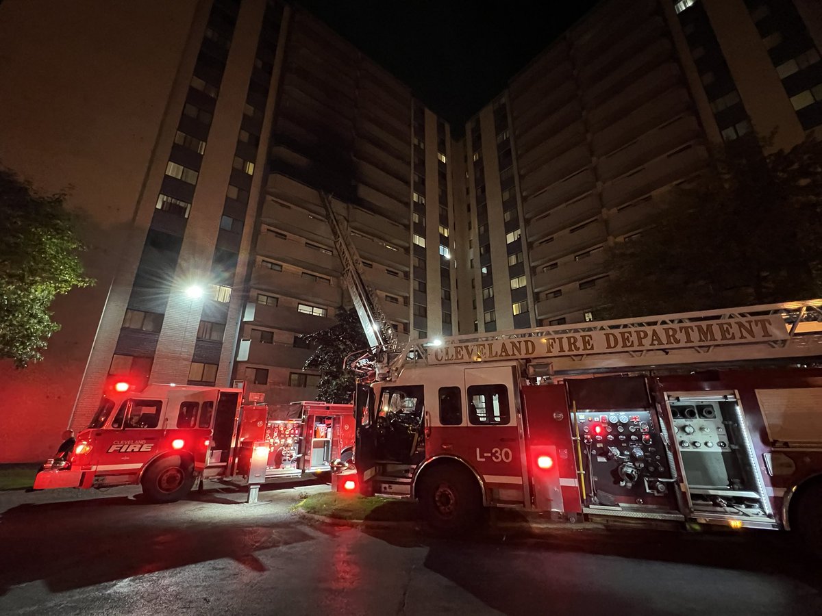 Apartment fire on E.156 north of Lake Shore Blvd in B6. All residents safely out. Fire cause under investigation. 2nd Alarm struck to assist evacuating residents. 60 Firefighters responded to the scene. Crews working to minimize water damage