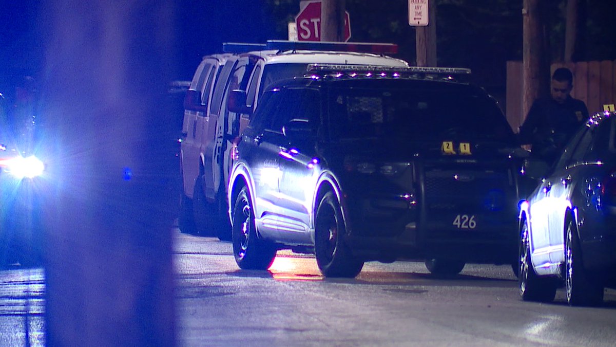 CPD confirms that a D4 cruiser was hit by gunfire on Pratt Ave overnight. They had a large scene with multiple rifle casings in the street. There were no injuries.
