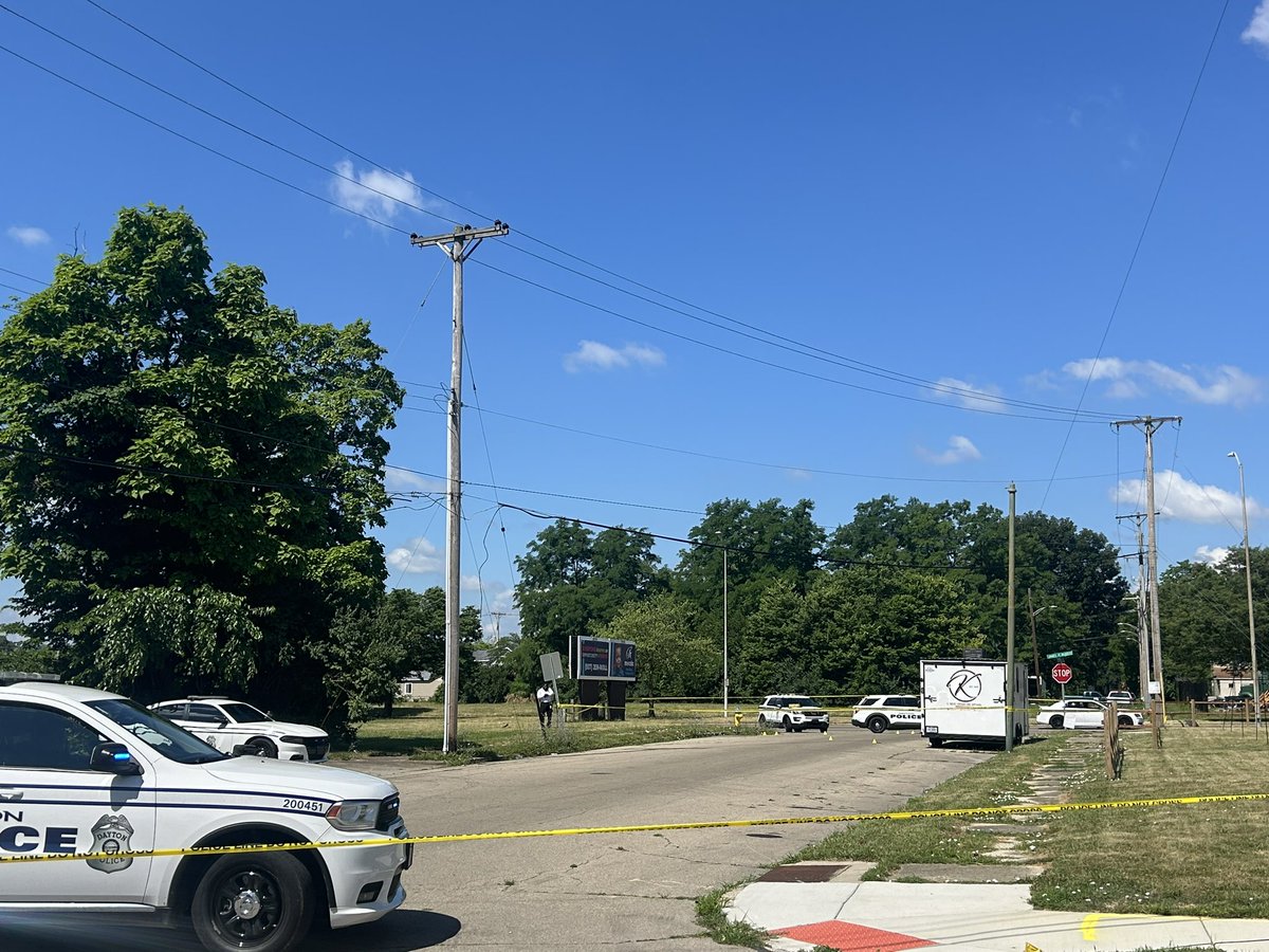 A shooting near James H. McGee Blvd. and West Fifth Street comes just hours after 8 people were shot nearby.: Dayton Police on scene of James H. McGee and West Fifth Street investigating after a reported shooting