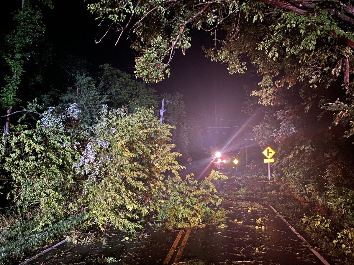 This is Blanchester in Harlan Township. Multiple roads closed and blocked because of downed trees and downed powerlines. Fire and energy crews are out in this area, but please do try to stay away as they get this work done after a radar confirmed tornado