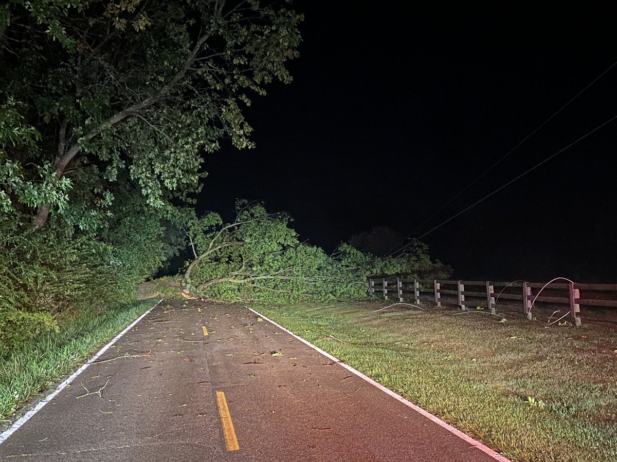 This is Blanchester in Harlan Township. Multiple roads closed and blocked because of downed trees and downed powerlines. Fire and energy crews are out in this area, but please do try to stay away as they get this work done after a radar confirmed tornado