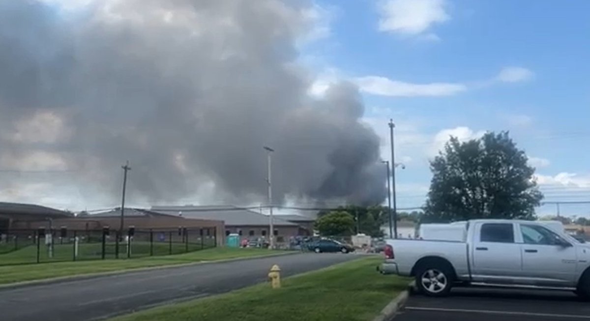 A major structure fire has been reported in Hamilton