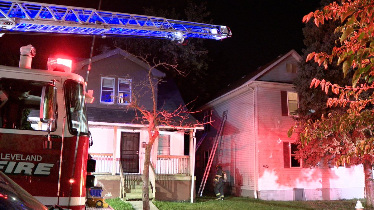 Cleveland fire rescued a man from a house fire at the very end of New York Avenue. EMS transported to Metro. No word on his condition just yet but it looked grim. Very little visible damage to the home from the street that I could see and CFD had it under control very quickly