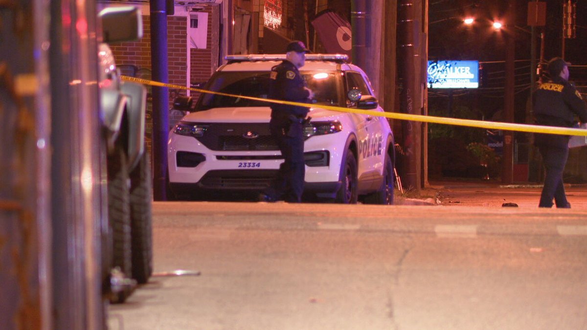 A young male was hospitalized with life-threatening injuries following a shooting in Walnut Hills