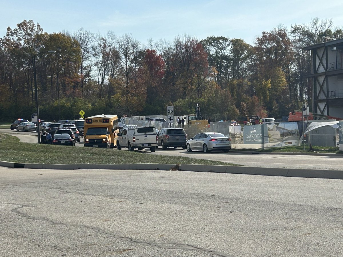 Tech Center Drive in Gahanna One person in critical condition following a shooting at a construction site.Franklin County Sheriffs Office says SWAT was serving an arrest warrant when suspect was shot