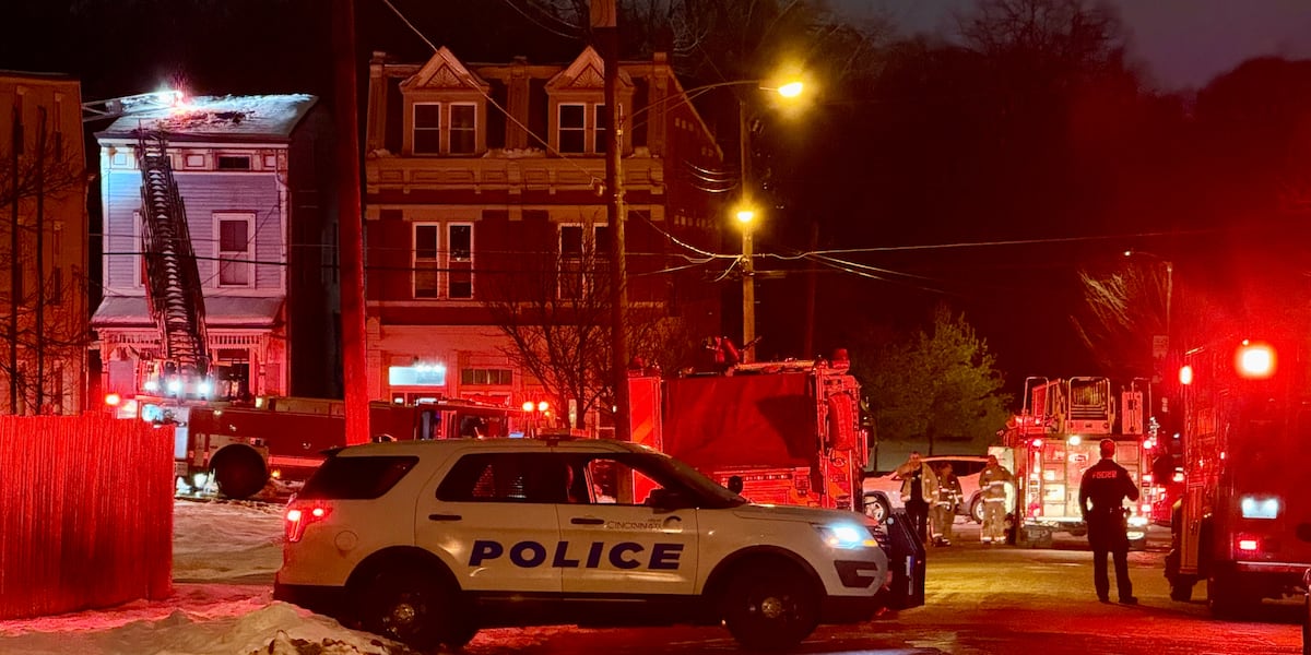 A man in Cincinnati accidentally set fire to his home Sunday night while using a propane torch to clear ice from his outdoor steps, officials said