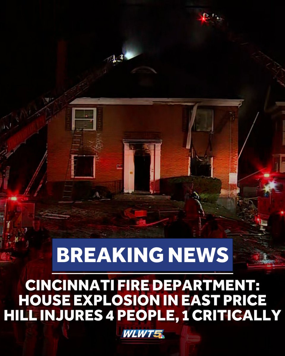 The Cincinnati Fire Department says that 4 people are injured after a house explosion that occurred Sunday night in East Price Hill. It came just hours after another fire in the neighborhood killed 2 and hospitalized 10