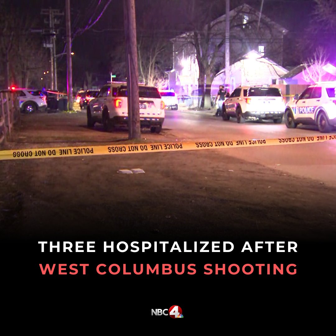 Three people were hospitalized, and one person is in custody after a shooting Tuesday morning in west Columbus