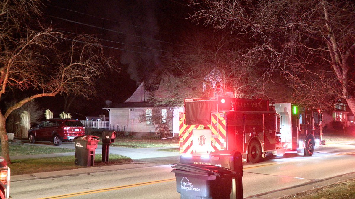 @IndyFireDep and surrounding departments with a house fire on Chestnut Road around 1am. Looks to have contained it to the room of origin. 