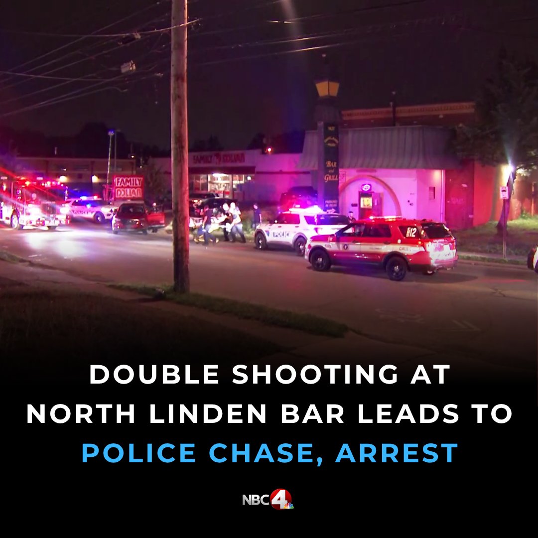 A double shooting occurred Wednesday morning at a North Linden bar, where a Columbus police officer was located a half block away