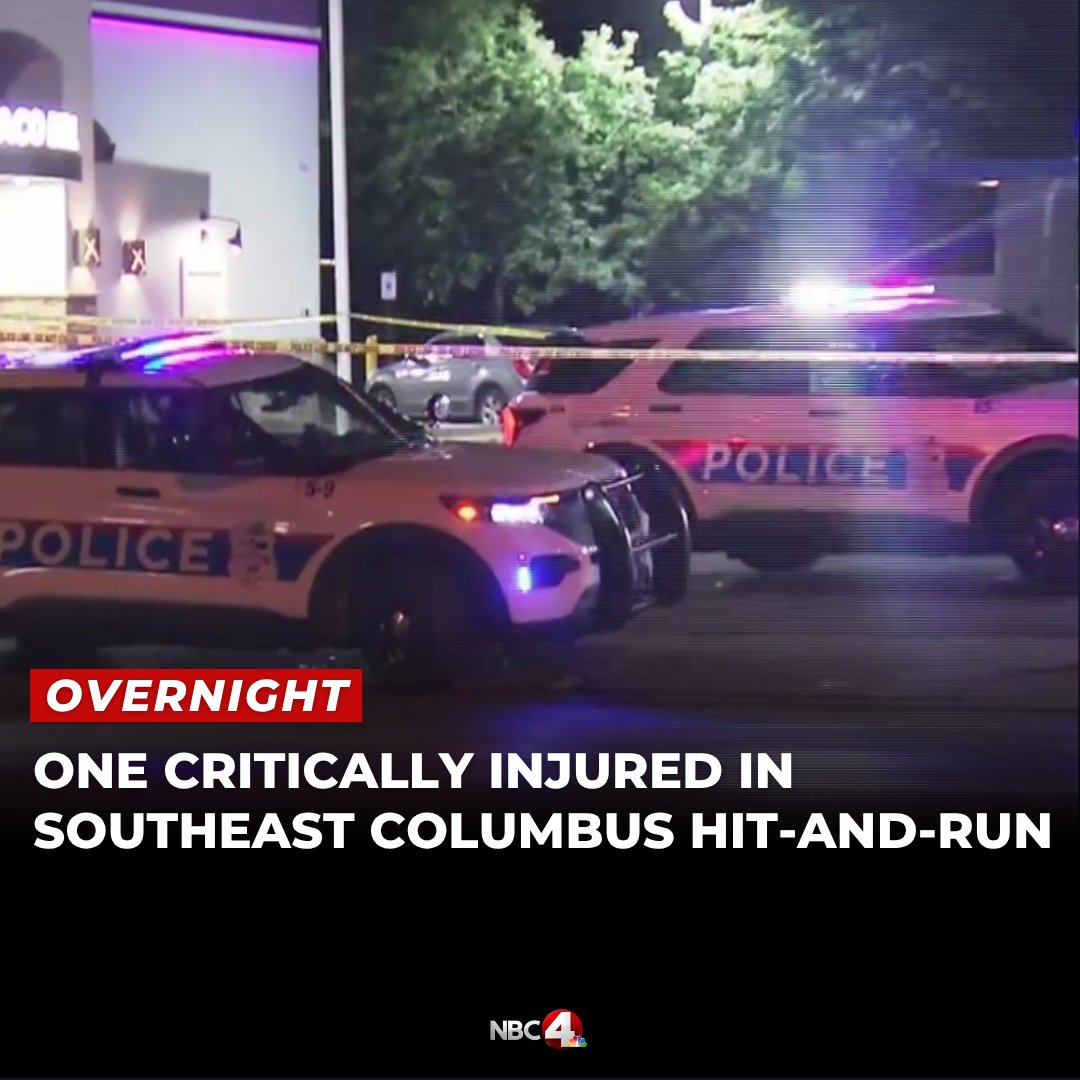 One person is critically injured after a hit-and-run in southeast Columbus overnight Thursday