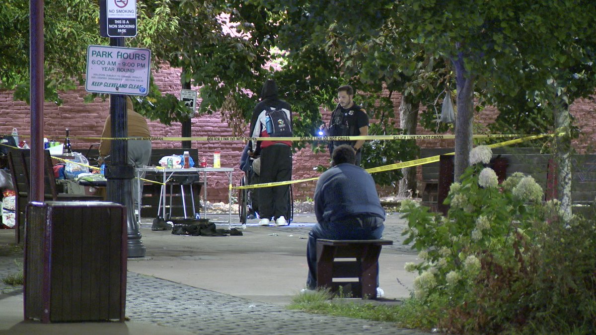 CPD investigating a shooting in Market Square Park across the street from the West Side Market. Male alert when transported by EMS to Metro. Unknown suspects. The park hours are 6a-9p but it appears there was a picnic going on here