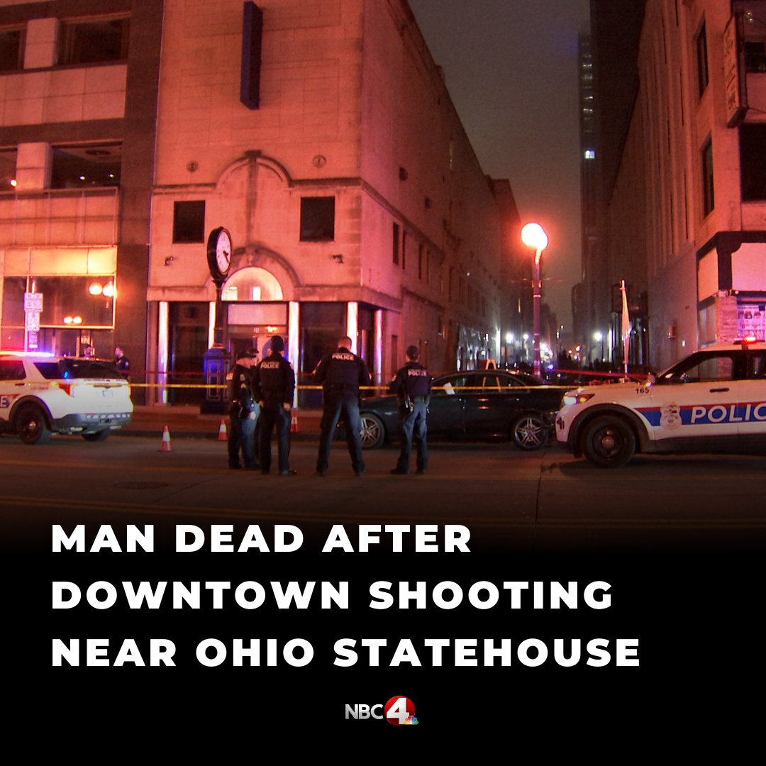 A man has died after a Downtown shooting near the Ohio Statehouse early Friday morning