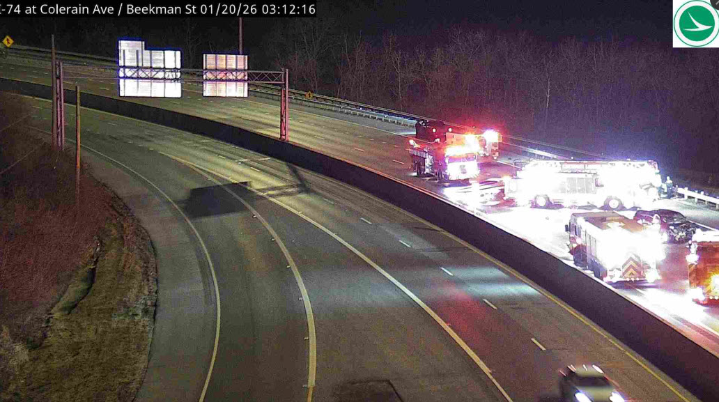 1 dead, 1 hospitalized in crash blocking WB I-74 at I-75. Highway to stay closed for an 'extended period,' CPD says