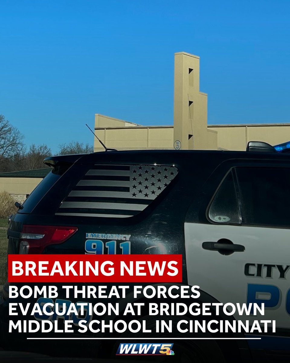 Students were evacuated Tuesday after a bomb threat at a Cincinnati middle school