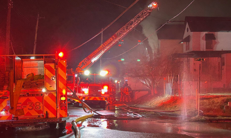 Crews battle large fire sweeping through vacant building