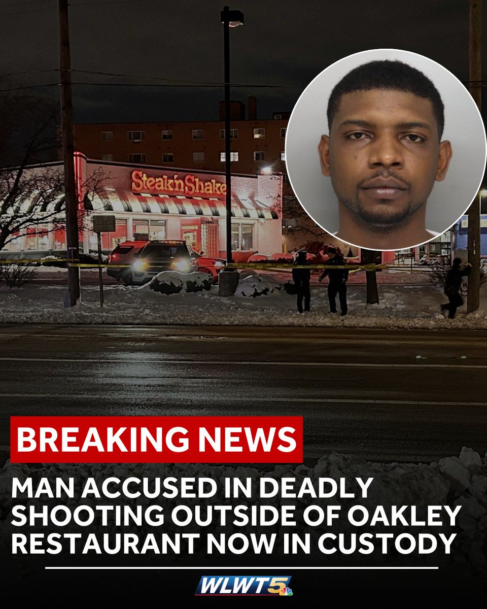 The man accused of carrying out a deadly shooting outside a restaurant in Oakley is now in custody.